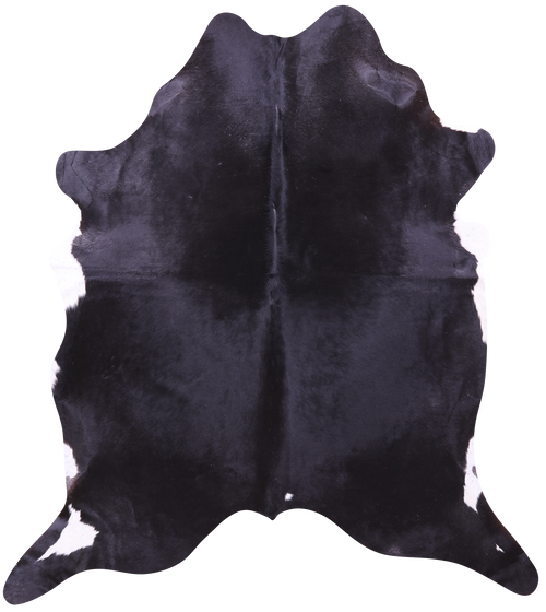 Black Natural Cowhide Rug - XX-Large 8' 1