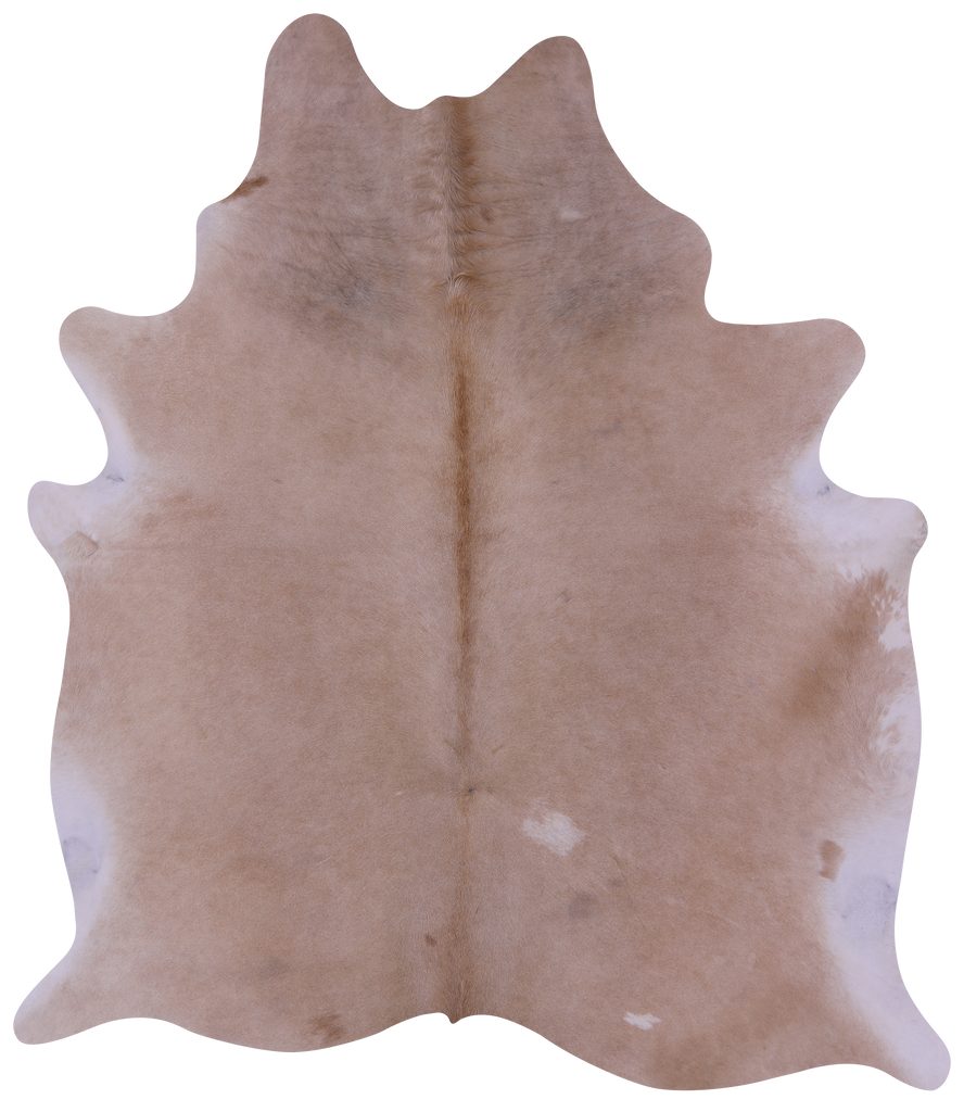 Beige Natural Cowhide Rug - X-Large 7' 4"H x 6' 6"W