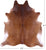 Brown Natural Cowhide Rug - XX-Large 8' 7"H x 8' 0"W