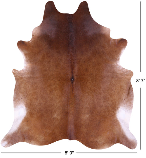 Brown Natural Cowhide Rug - XX-Large 8' 7