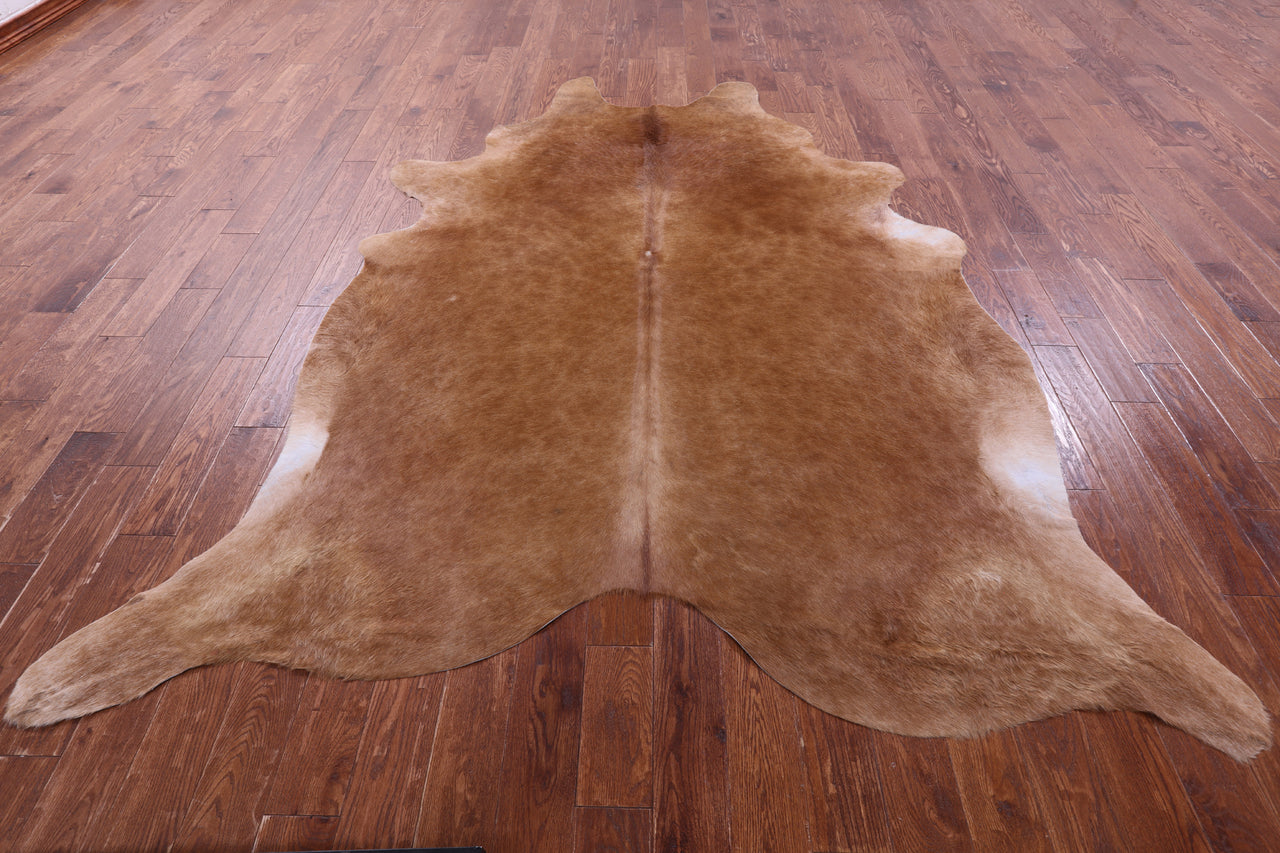 Brown Natural Cowhide Rug - XX-Large 9' 0"H x 7' 6"W