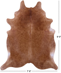 Thumbnail for Brown Natural Cowhide Rug - XX-Large 9' 0