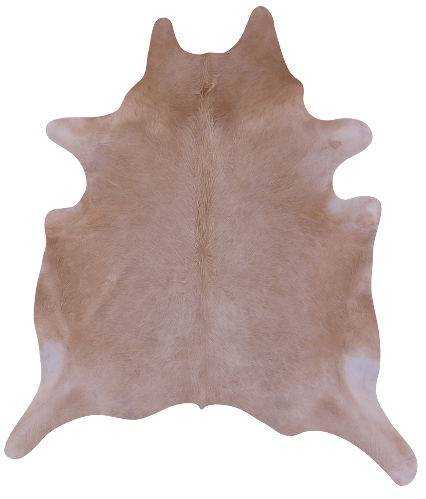 Beige Natural Cowhide Rug - XX-Large 7' 8"H x 7' 0"W