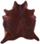 Brown Natural Cowhide Rug - XX-Large 8' 0"H x 7' 2"W