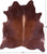 Brown Natural Cowhide Rug - XX-Large 7' 8"H x 7' 0"W