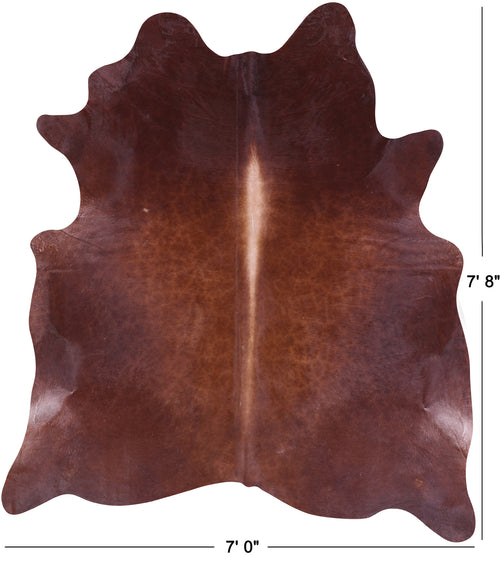Brown Natural Cowhide Rug - XX-Large 7' 8