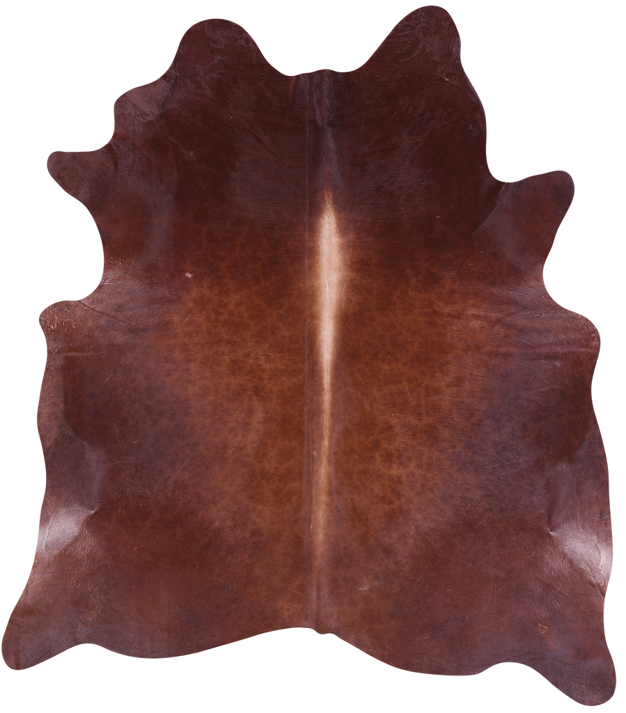 Brown Natural Cowhide Rug - XX-Large 7' 8"H x 7' 0"W