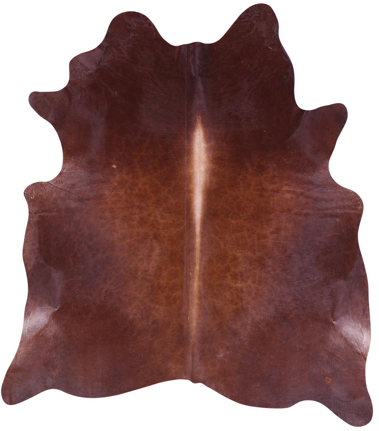 Brown Natural Cowhide Rug - XX-Large 7' 8"H x 7' 0"W
