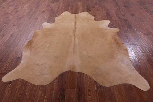 Light Brown Natural Cowhide Rug - X-Large 7' 3