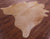Light Brown Natural Cowhide Rug - X-Large 7' 3"H x 6' 8"W