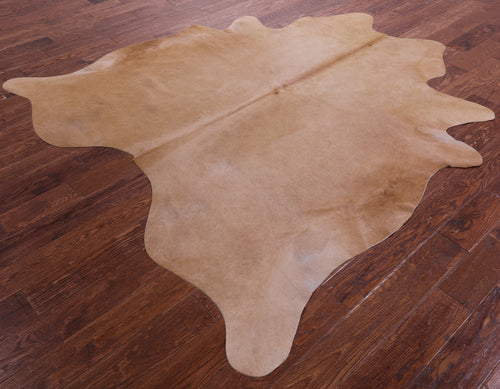 Light Brown Natural Cowhide Rug - X-Large 7' 3
