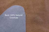 Thumbnail for Light Brown Natural Cowhide Rug - X-Large 7' 3
