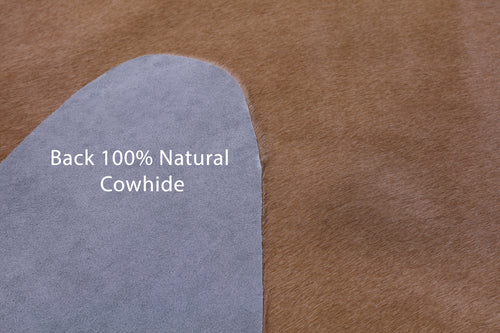 Light Brown Natural Cowhide Rug - X-Large 7' 3