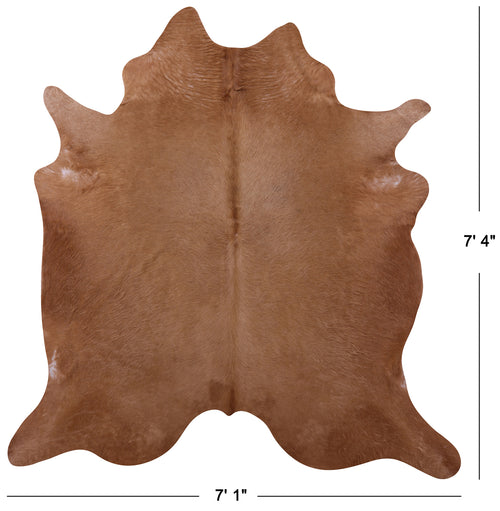 Brown Natural Cowhide Rug - X-Large 7' 4