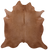 Brown Natural Cowhide Rug - X-Large 7' 4"H x 7' 1"W