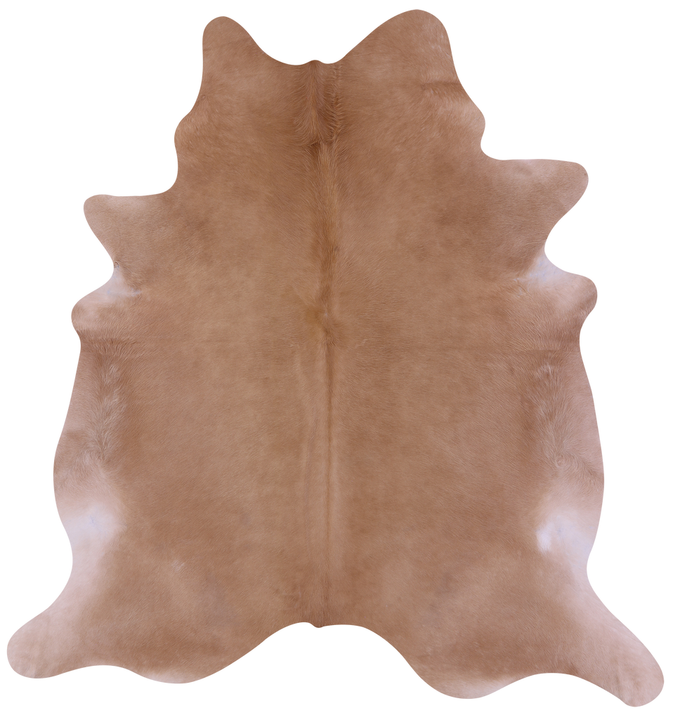 Light Brown Natural Cowhide Rug - X-Large 7' 3"H x 7' 1"W