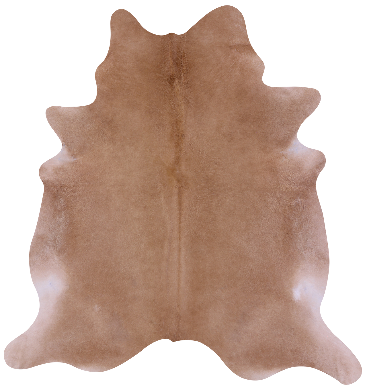Light Brown Natural Cowhide Rug - X-Large 7' 3"H x 7' 1"W