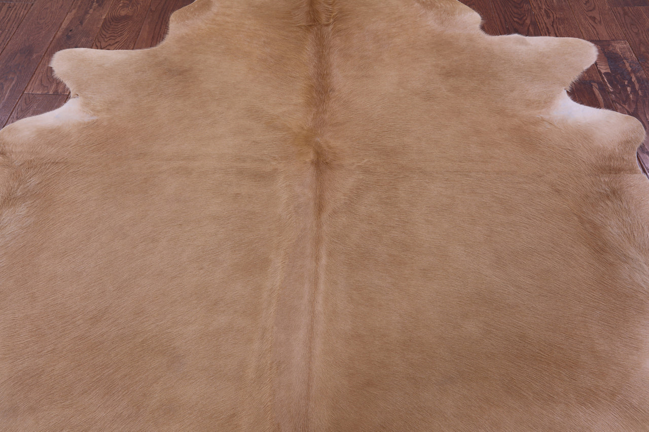 Light Brown Natural Cowhide Rug - X-Large 7' 3"H x 7' 1"W