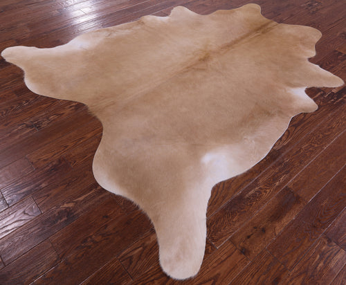 Light Brown Natural Cowhide Rug - X-Large 7' 3