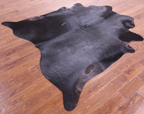 Black Natural Cowhide Rug - X-Large 7' 1