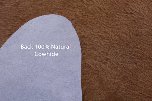 Brown Natural Cowhide Rug - X-Large 7' 1