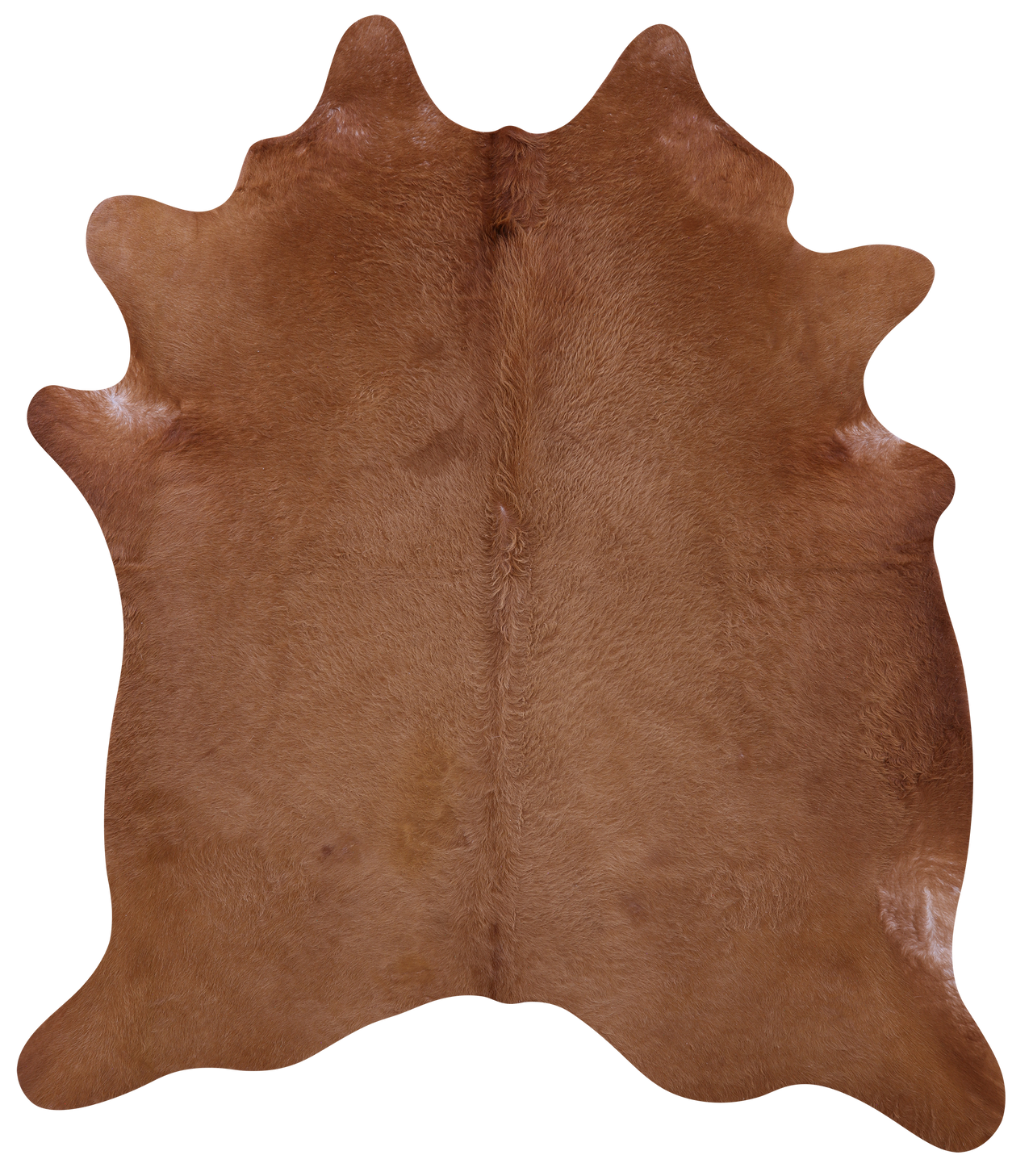 Brown Natural Cowhide Rug - X-Large 7' 1"H x 6' 3"W