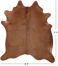 Thumbnail for Brown Natural Cowhide Rug - X-Large 7' 1