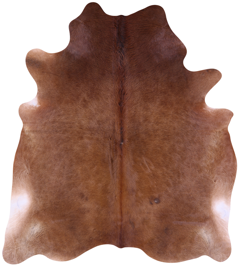 Brown Natural Cowhide Rug - XX-Large 7' 10"H x 6' 9"W