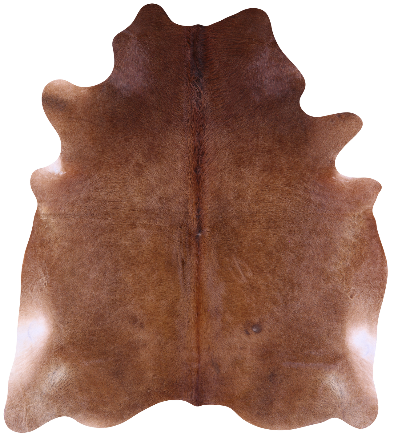 Brown Natural Cowhide Rug - XX-Large 7' 10"H x 6' 9"W