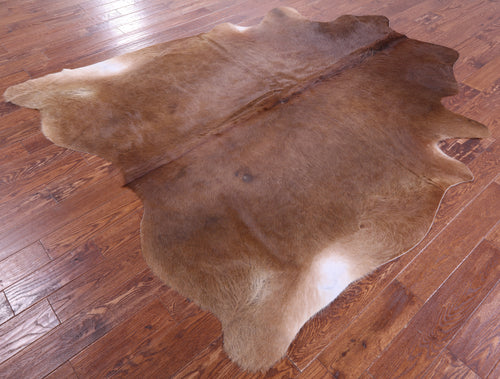 Brown Natural Cowhide Rug - XX-Large 7' 10