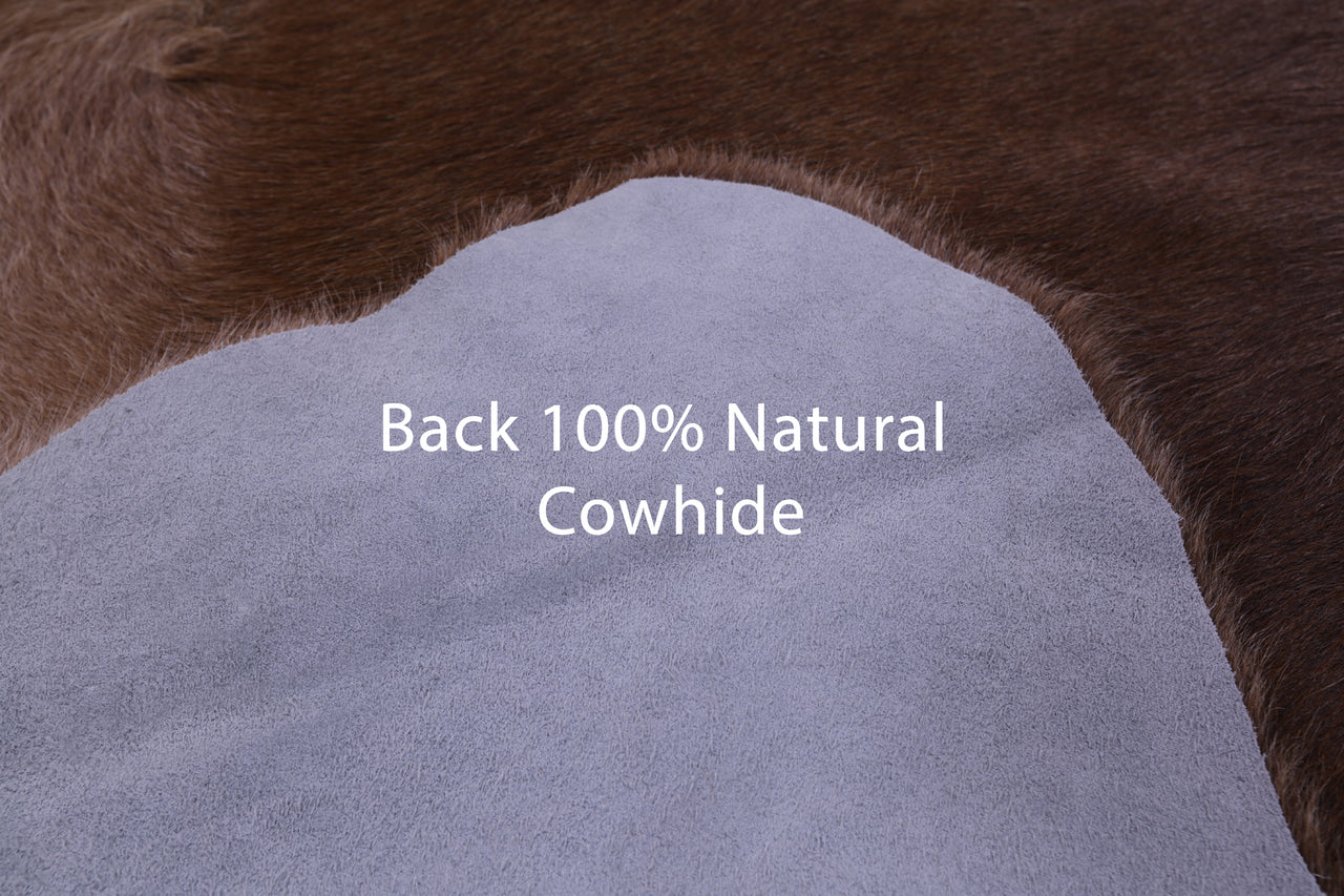 Brown Natural Cowhide Rug - XX-Large 7' 10"H x 6' 9"W