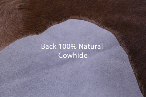 Brown Natural Cowhide Rug - XX-Large 7' 10