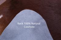 Thumbnail for Brown Natural Cowhide Rug - X-Large 7' 0