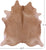 Light Brown Natural Cowhide Rug - X-Large 7' 1"H x 6' 7"W