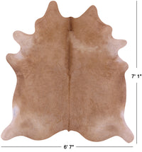 Thumbnail for Light Brown Natural Cowhide Rug - X-Large 7' 1
