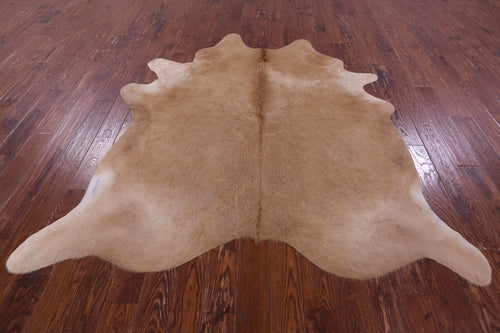 Light Brown Natural Cowhide Rug - X-Large 7' 1