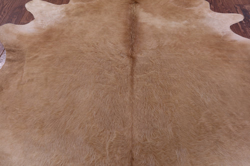 Light Brown Natural Cowhide Rug - X-Large 7' 1