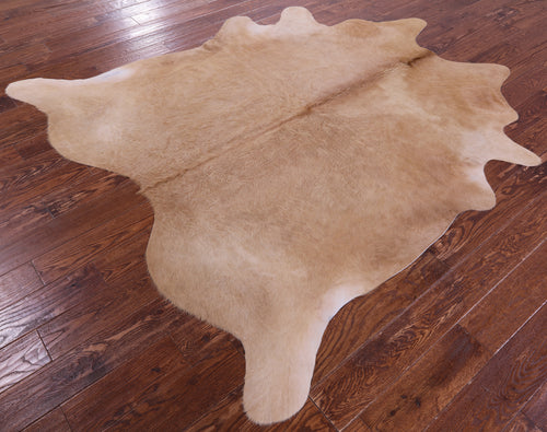 Light Brown Natural Cowhide Rug - X-Large 7' 1