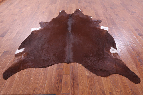 Brown Natural Cowhide Rug - XX-Large 8' 4