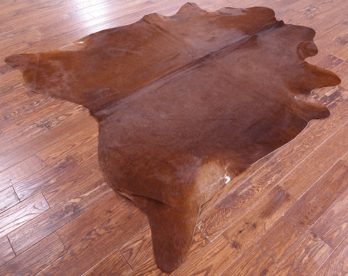Brown Natural Cowhide Rug - XX-Large 7' 10