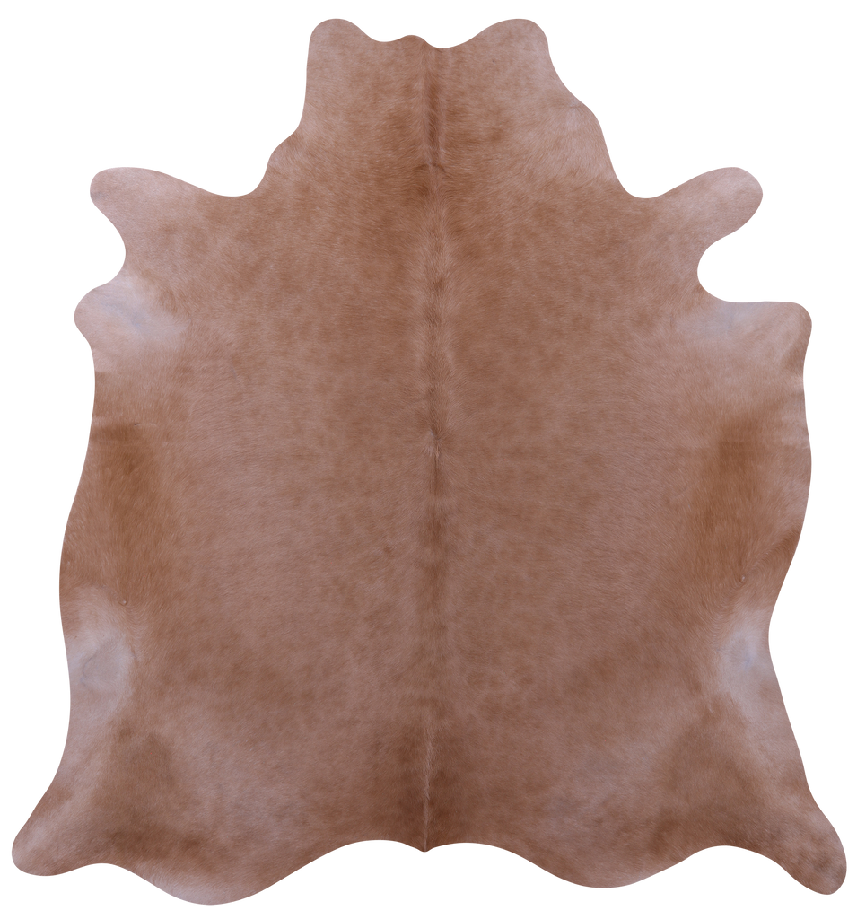 Light Brown Natural Cowhide Rug - X-Large 7' 0"H x 6' 7"W
