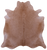 Light Brown Natural Cowhide Rug - X-Large 7' 0"H x 6' 7"W