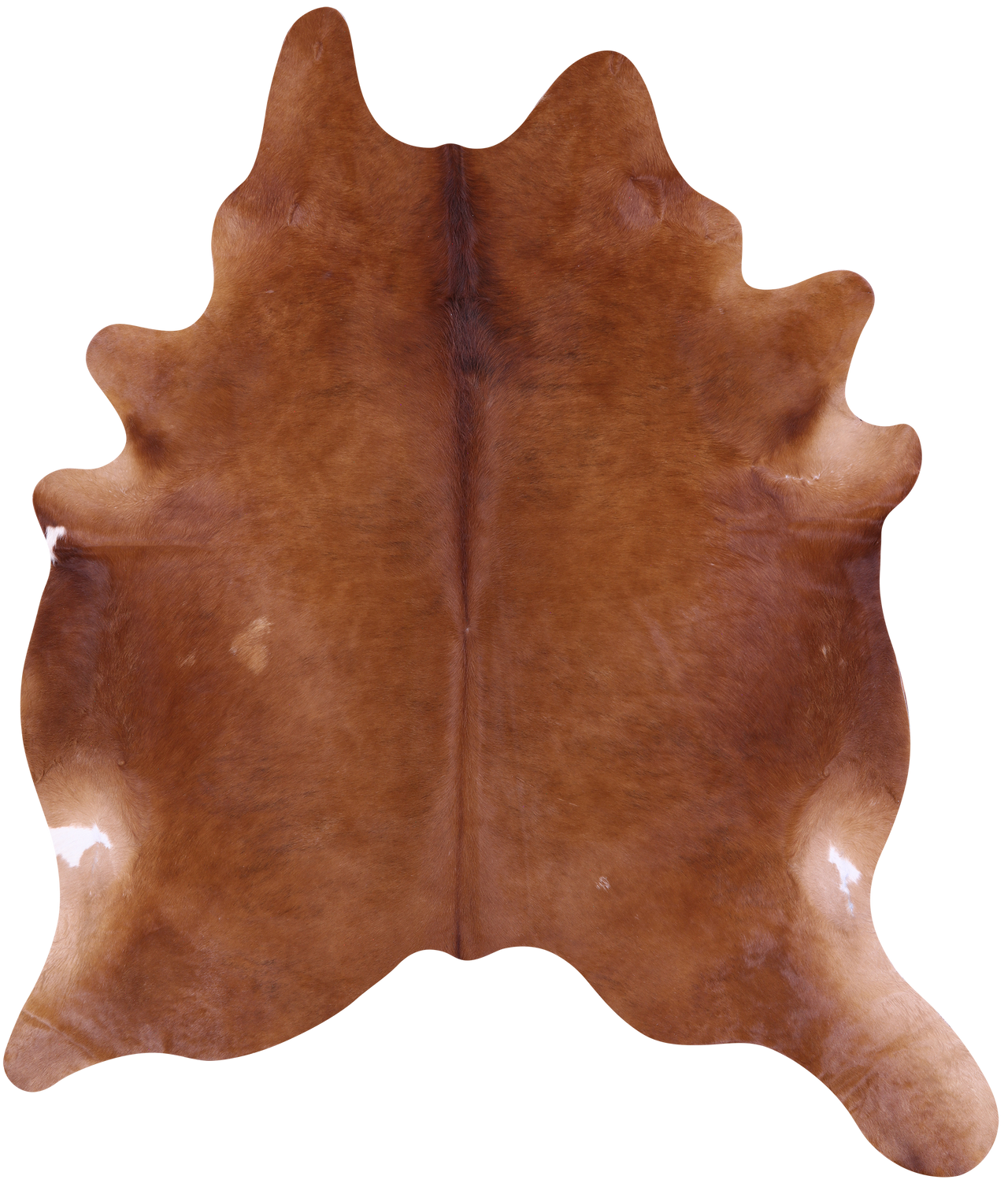 Brown Natural Cowhide Rug - XX-Large 8' 7"H x 7' 4"W