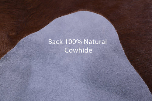 Brown Natural Cowhide Rug - XX-Large 8' 7