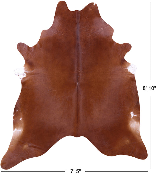 Brown Natural Cowhide Rug - XX-Large 8' 10