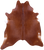 Brown Natural Cowhide Rug - XX-Large 8' 10"H x 7' 5"W