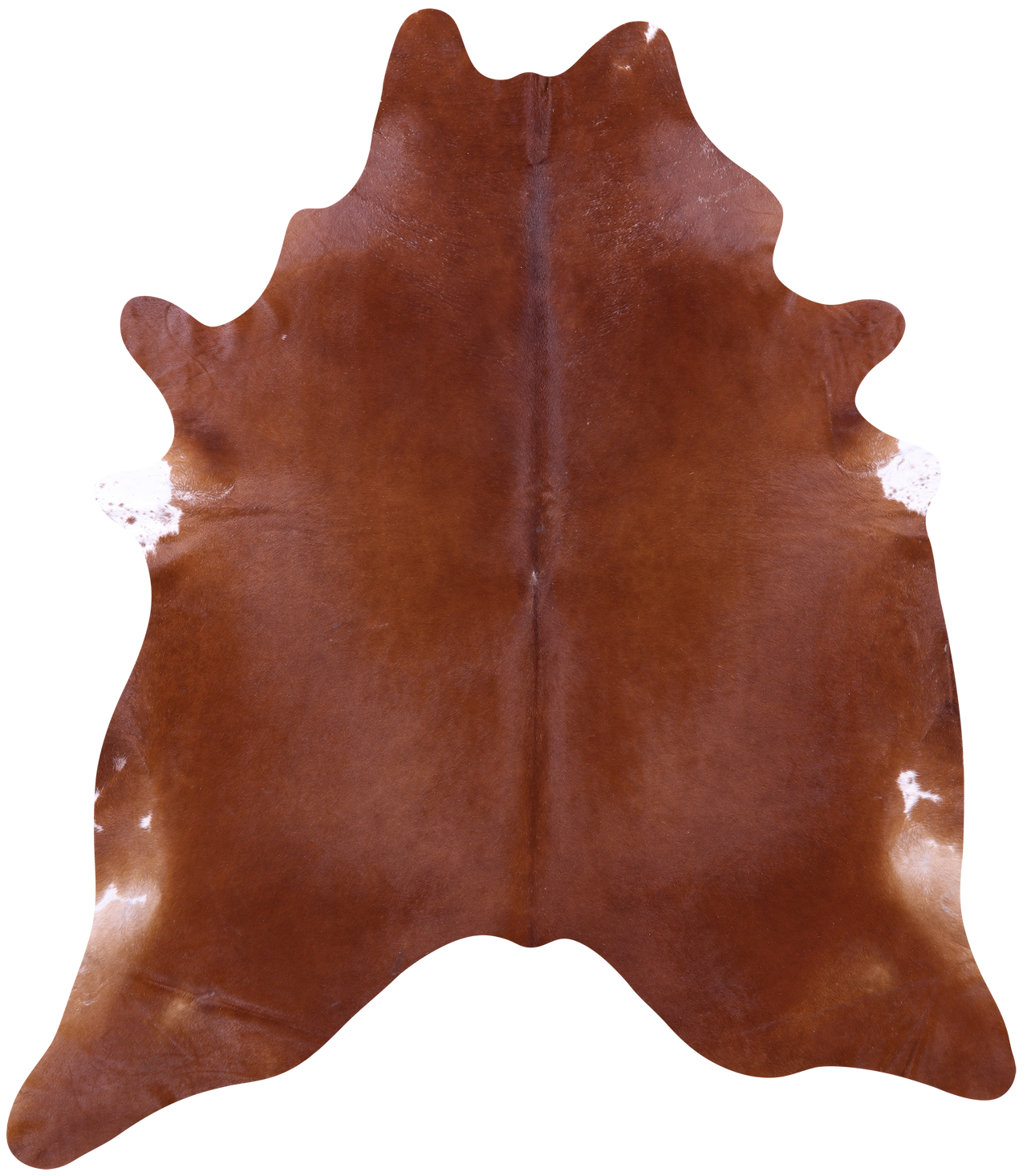 Brown Natural Cowhide Rug - XX-Large 8' 10"H x 7' 5"W