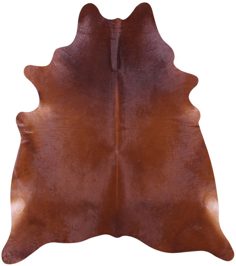 Brown Natural Cowhide Rug - XX-Large 7' 8"H x 7' 0"W