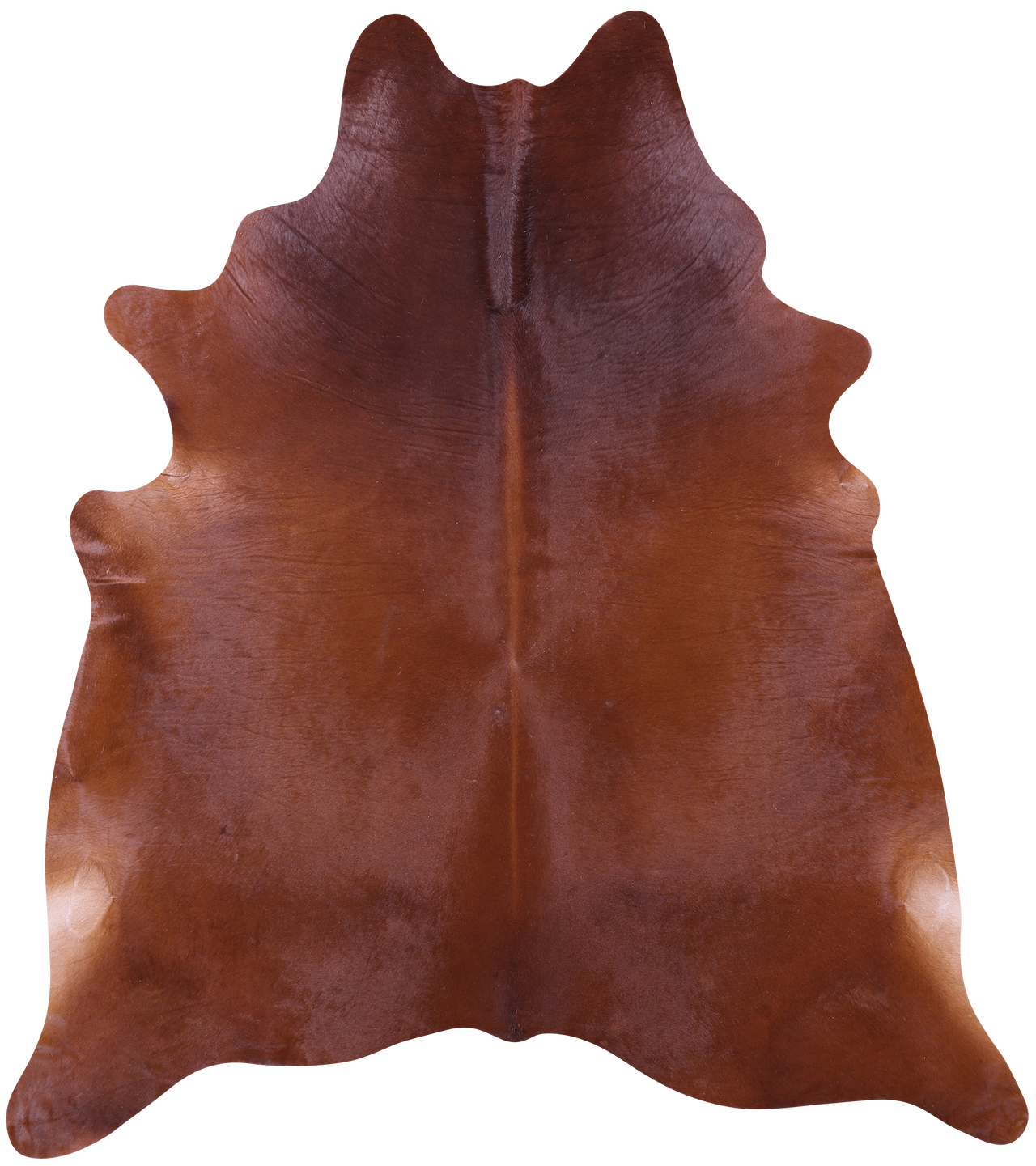 Brown Natural Cowhide Rug - XX-Large 7' 8"H x 7' 0"W