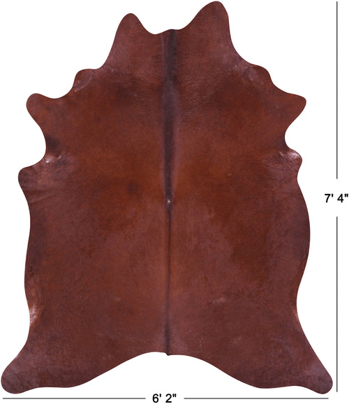 Brown Natural Cowhide Rug - X-Large 7' 4